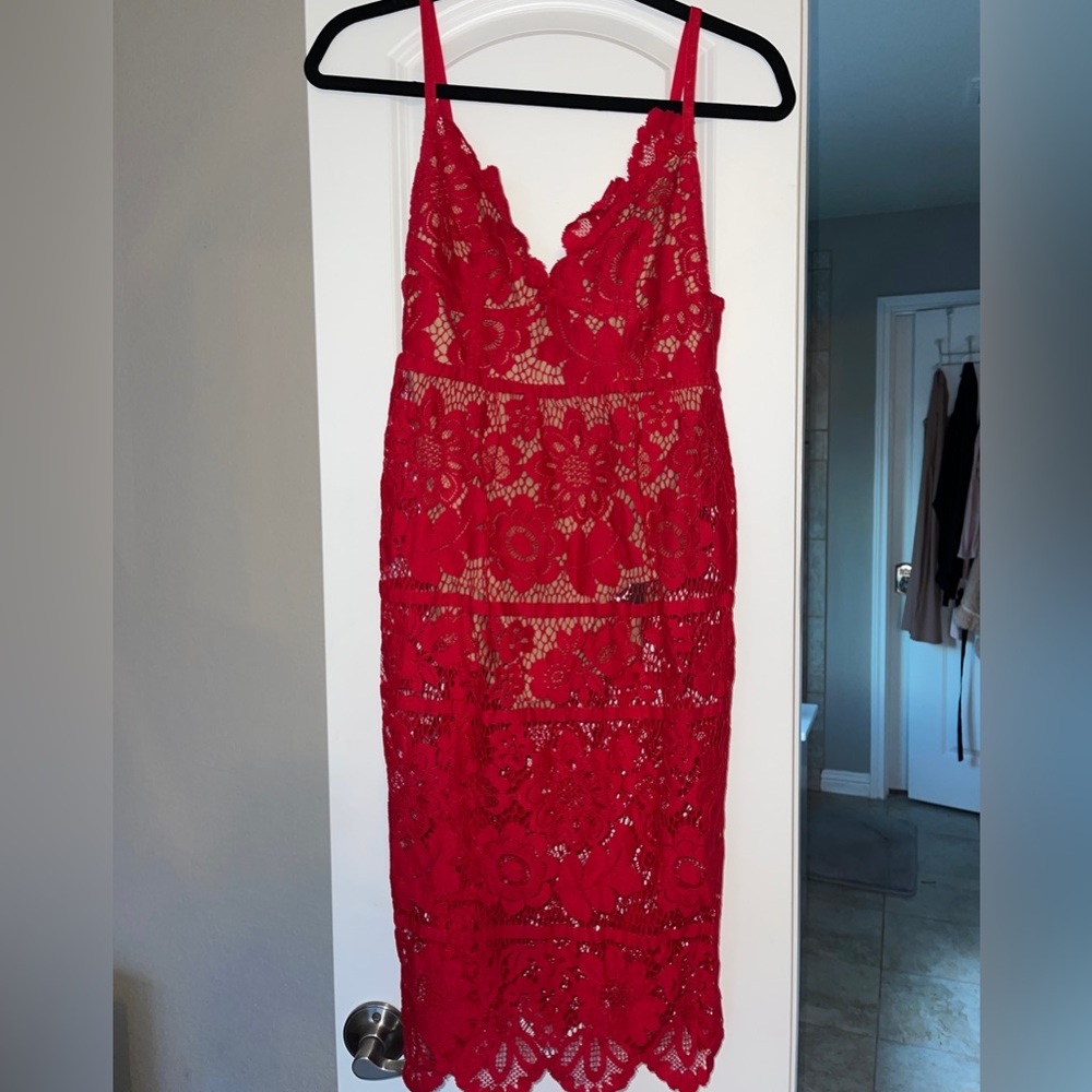 For Love and Lemons Gianna dress in hot rod - Picture 7 of 9